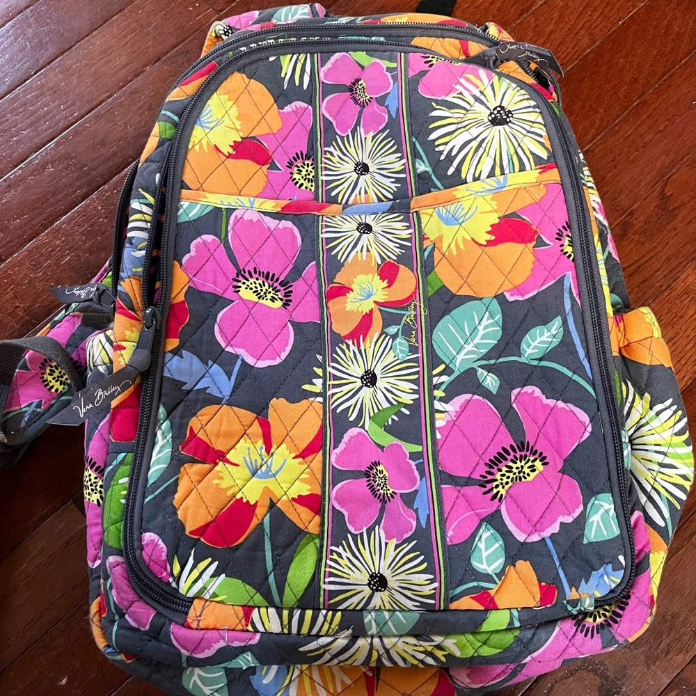 Vera Bradley Jazzy Blooms Diaper Backpack